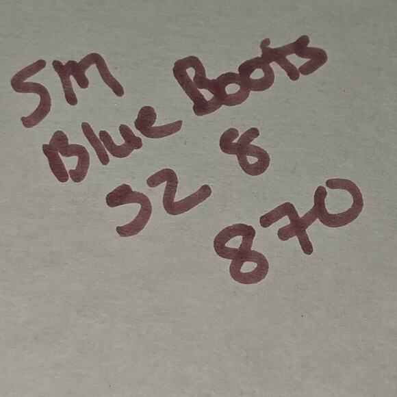 Steve Madden Edit Blue Velvet Ankle Boots Booties Women's Size 8M Block Heel New - Picture 10 of 10